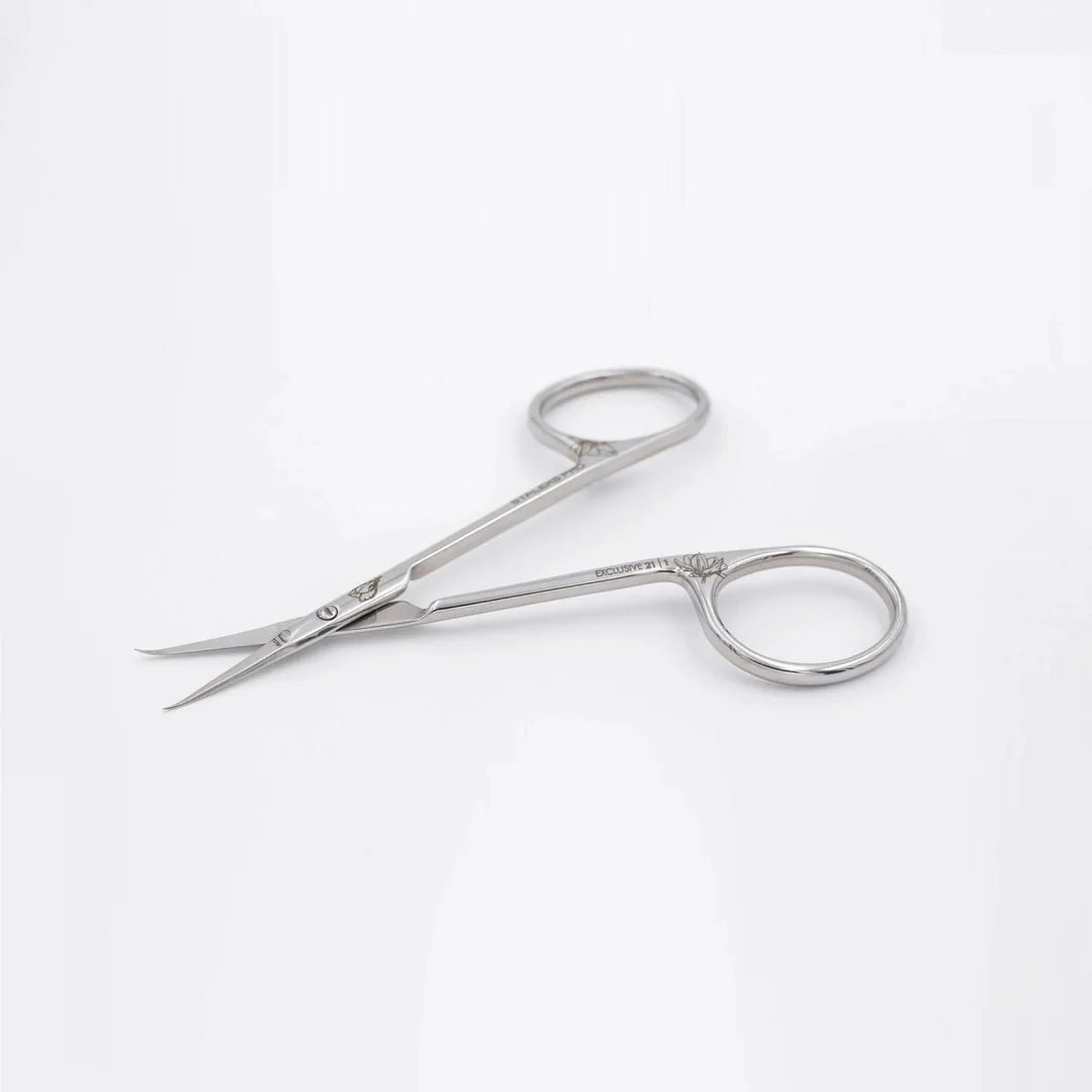 Professional cuticle scissors with hook EXCLUSIVE 21 TYPE 1 (magnolia)