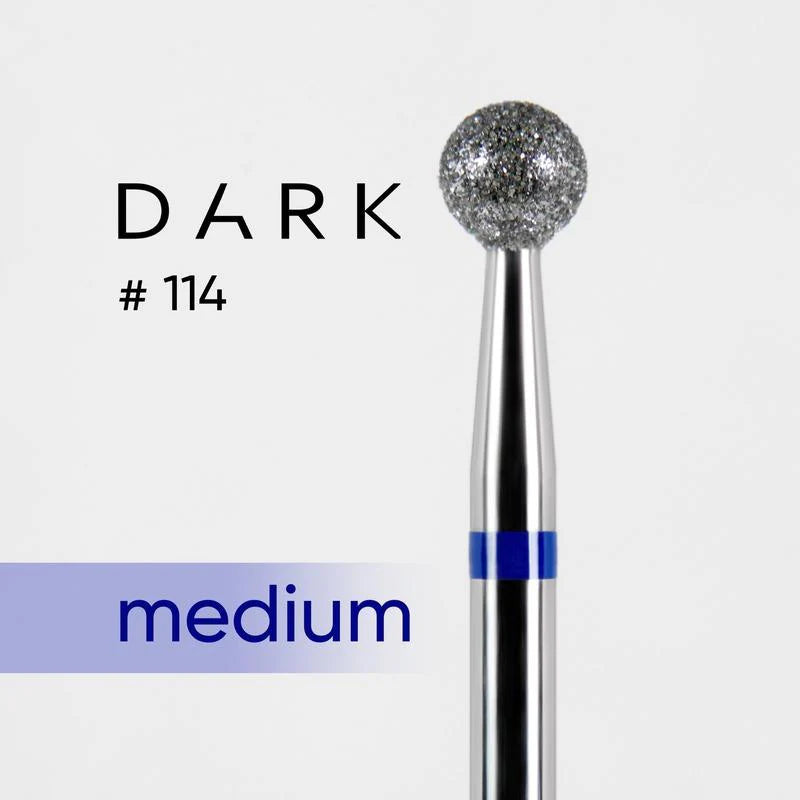 DARK Diamond Nail Bit #114 Ball 4.0 Medium (Blue)