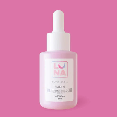 LUNAmoon Cuticle oil with wild strawberry aroma, 30 ml